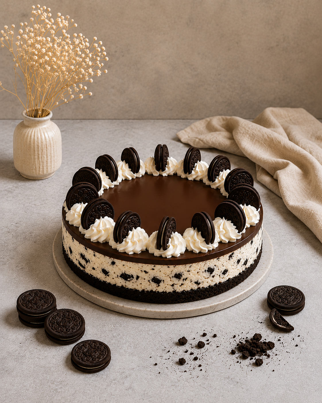 Cheesecake Oreo Sin Horno – Receta Completa