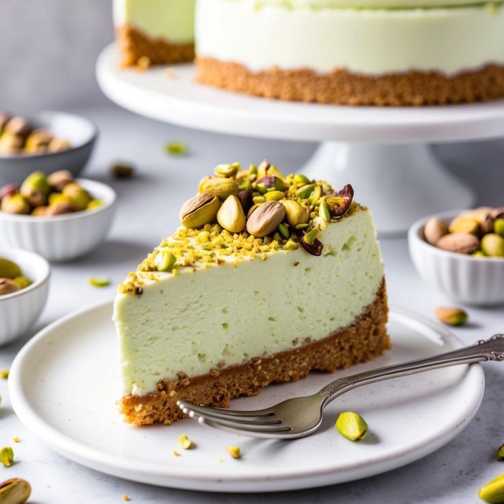 Cheesecake de pistacho
